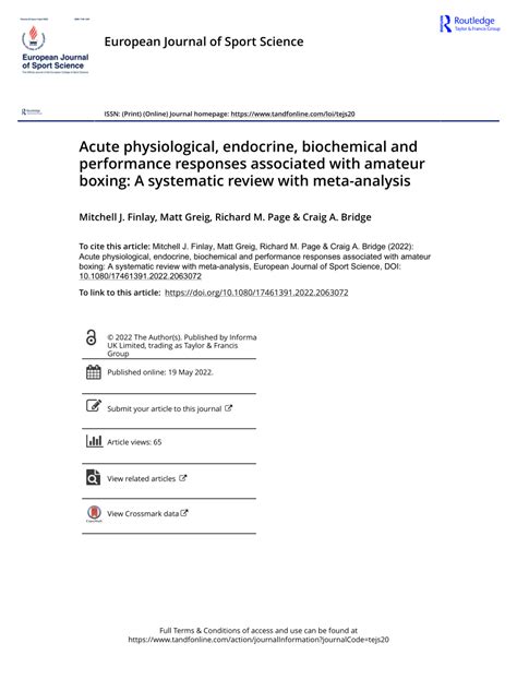 Full article: Acute physiological, endocrine, .